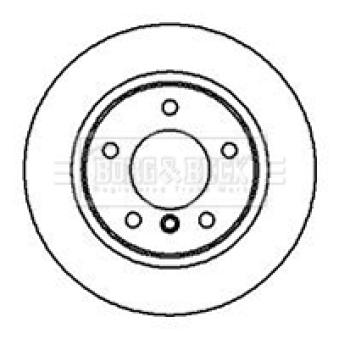 Jeu de 2 disques de frein arrière BORG & BECK OEM 34211164511
