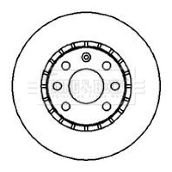 Jeu de 2 disques de frein avant BORG & BECK OEM 0569055