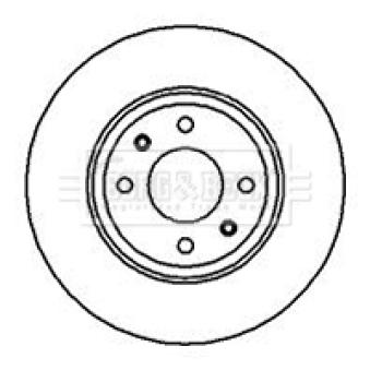 Jeu de 2 disques de frein avant BORG & BECK OEM 4249K4