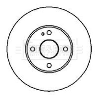 Jeu de 2 disques de frein avant BORG & BECK BBD4993