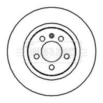 Jeu de 2 disques de frein avant BORG & BECK OEM 1H0615301