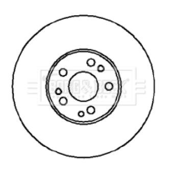 Jeu de 2 disques de frein arrière BORG & BECK OEM 1244230812