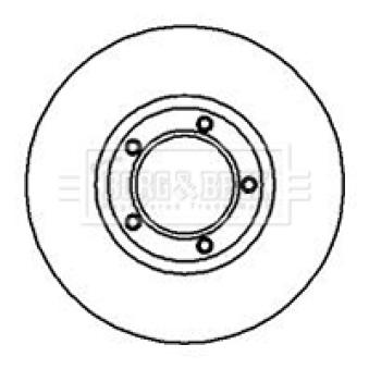 Jeu de 2 disques de frein avant BORG & BECK OEM 5029815