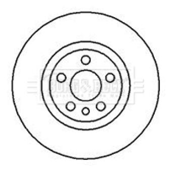 Jeu de 2 disques de frein avant BORG & BECK OEM 4246J2