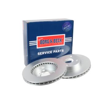 Jeu de 2 disques de frein avant BORG & BECK BBD5104
