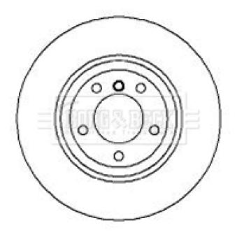 Jeu de 2 disques de frein avant BORG & BECK OEM 34116855156