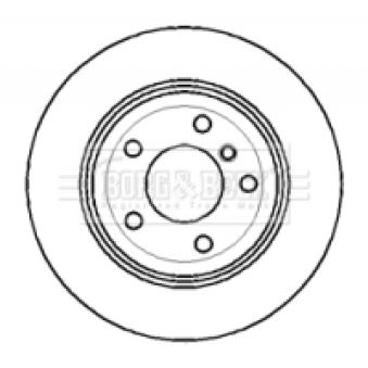 Jeu de 2 disques de frein arrière BORG & BECK OEM 34201168073