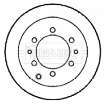 Jeu de 2 disques de frein arrière BORG & BECK OEM 4243160190
