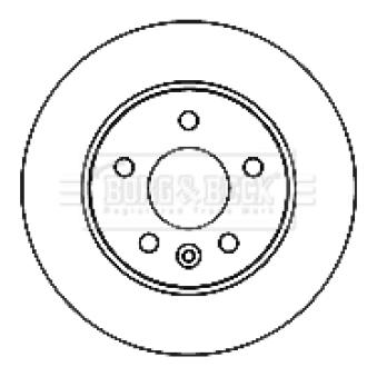 Jeu de 2 disques de frein avant BORG & BECK OEM 6384210412