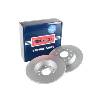 Jeu de 2 disques de frein arrière BORG & BECK OEM 1K0615601AD