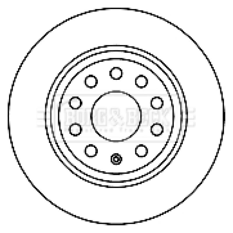 Jeu de 2 disques de frein arrière BORG & BECK BBD5167 - Visuel 1
