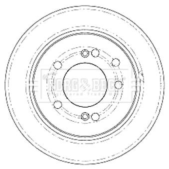Jeu de 2 disques de frein arrière BORG & BECK OEM 4840109100