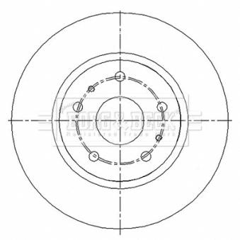 Jeu de 2 disques de frein avant BORG & BECK OEM 5531180J02