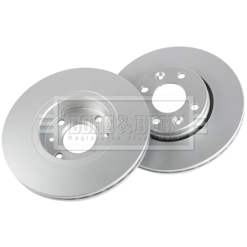 Jeu de 2 disques de frein avant BORG & BECK BBD5226 - Visuel 2