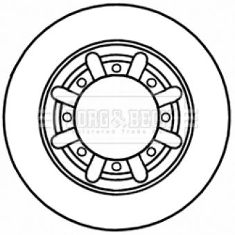 Jeu de 2 disques de frein arrière BORG & BECK OEM 432079X100