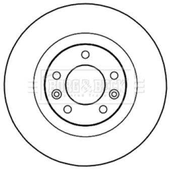 Jeu de 2 disques de frein arrière BORG & BECK OEM 4249G2