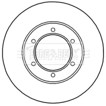 Jeu de 2 disques de frein avant BORG & BECK OEM 4351226180