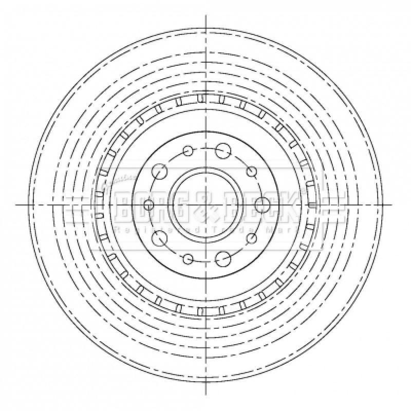 Jeu de 2 disques de frein avant BORG & BECK BBD5245 - Visuel 1