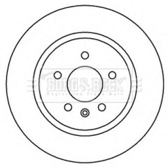 Jeu de 2 disques de frein arrière BORG & BECK OEM 569090