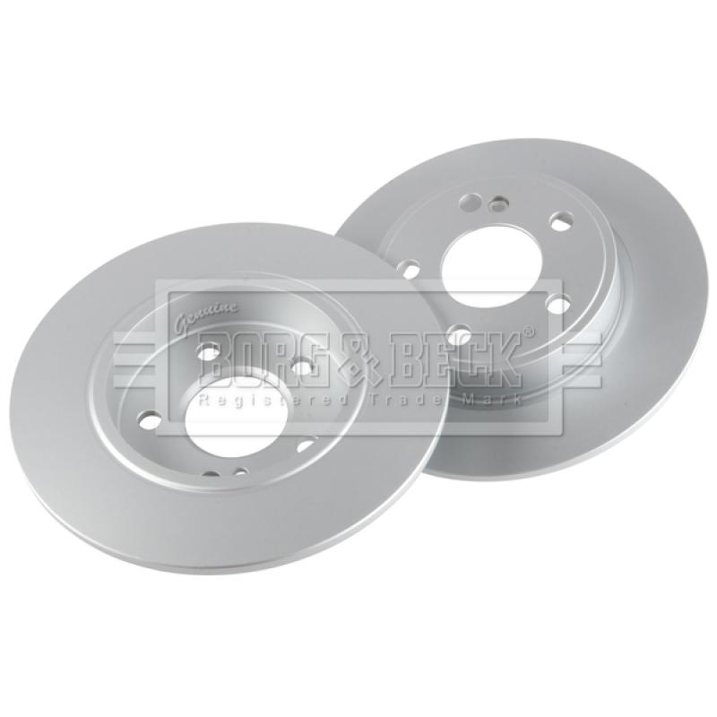 Jeu de 2 disques de frein arrière BORG & BECK BBD5269 - Visuel 2