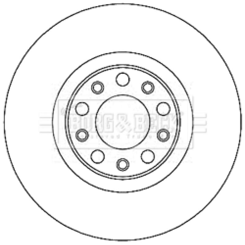 Jeu de 2 disques de frein avant BORG & BECK BBD5271 - Visuel 1