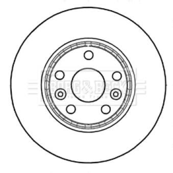 Jeu de 2 disques de frein avant BORG & BECK OEM 402068234R