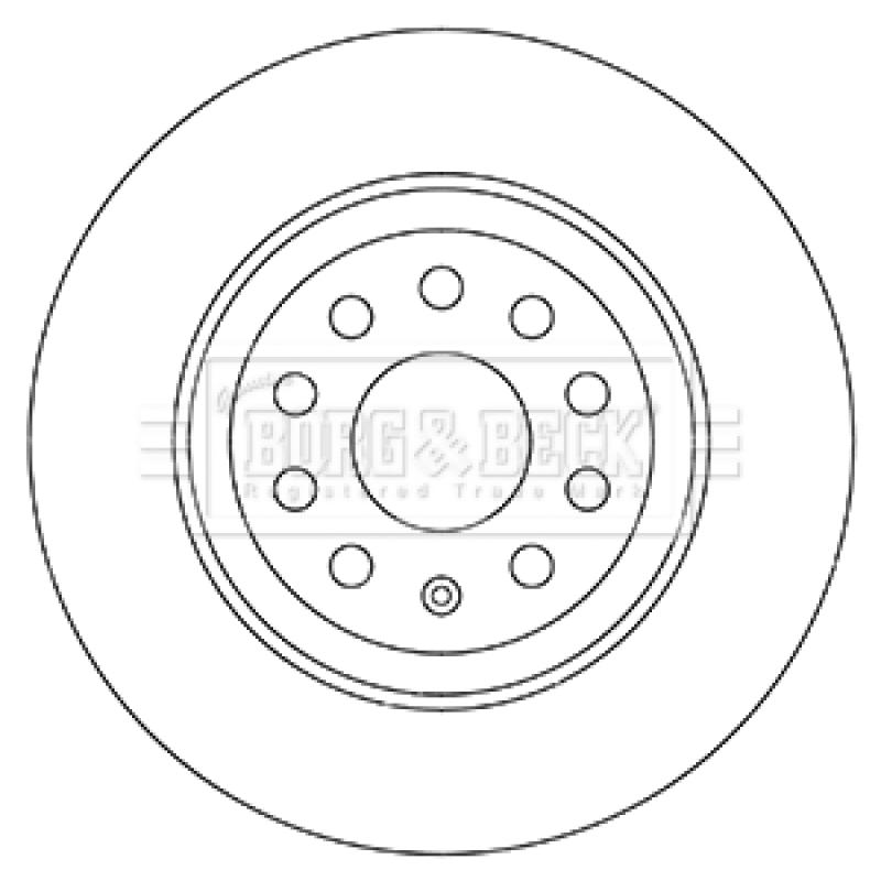 Jeu de 2 disques de frein arrière BORG & BECK BBD5331 - Visuel 2