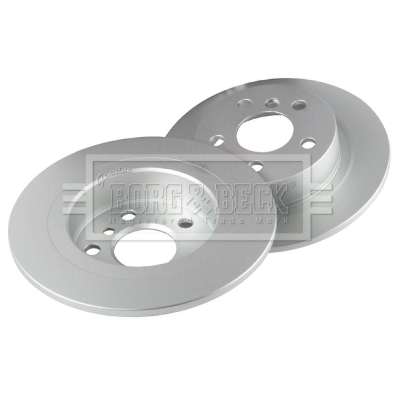 Jeu de 2 disques de frein arrière BORG & BECK BBD5390 - Visuel 1