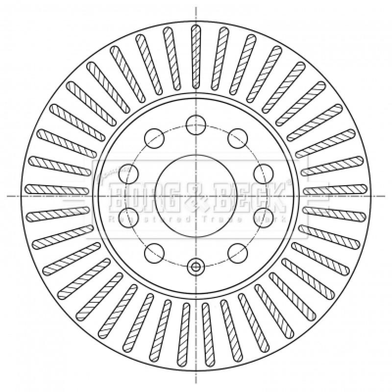 Jeu de 2 disques de frein avant BORG & BECK BBD5393 - Visuel 2
