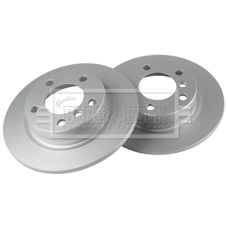 Jeu de 2 disques de frein arrière BORG & BECK BBD5408 - Visuel 1