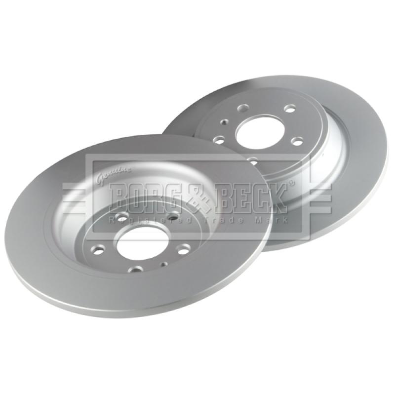 Jeu de 2 disques de frein arrière BORG & BECK BBD5422 - Visuel 1
