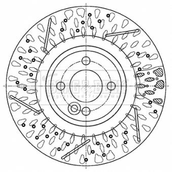 Jeu de 2 disques de frein avant BORG & BECK OEM 34116855782