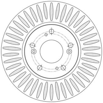 Jeu de 2 disques de frein avant BORG & BECK OEM 45251SJHE10