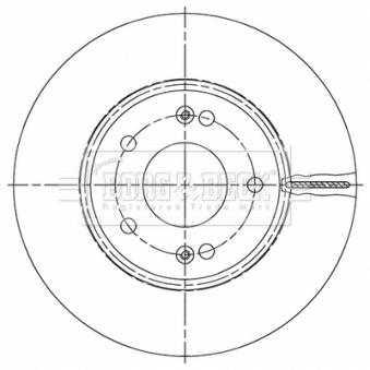 Jeu de 2 disques de frein avant BORG & BECK OEM 51712G2100