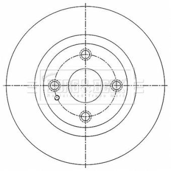 Jeu de 2 disques de frein arrière BORG & BECK BBD5518