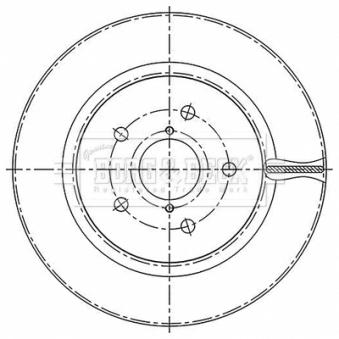 Jeu de 2 disques de frein arrière BORG & BECK OEM 26700AL010 Jeu de 2 disques de frein arrière BORG & BECK OEM 26700AL010