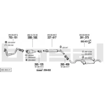 Echappement BOSAL 090.900.01