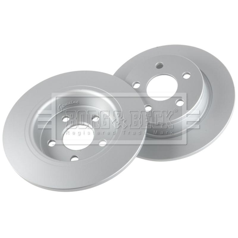 Jeu de 2 disques de frein arrière BORG & BECK BBD5634 - Visuel 1