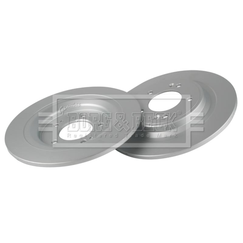 Jeu de 2 disques de frein arrière BORG & BECK BBD5661 - Visuel 1