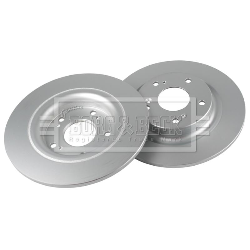 Jeu de 2 disques de frein arrière BORG & BECK BBD5675 - Visuel 1