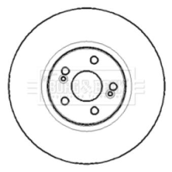 Jeu de 2 disques de frein avant BORG & BECK OEM 8200242318