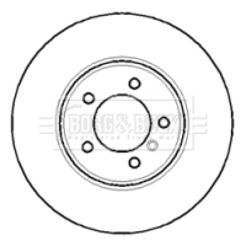 Jeu de 2 disques de frein avant BORG & BECK BBD5766S - Visuel 1