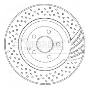 Jeu de 2 disques de frein avant BORG & BECK BBD5781S