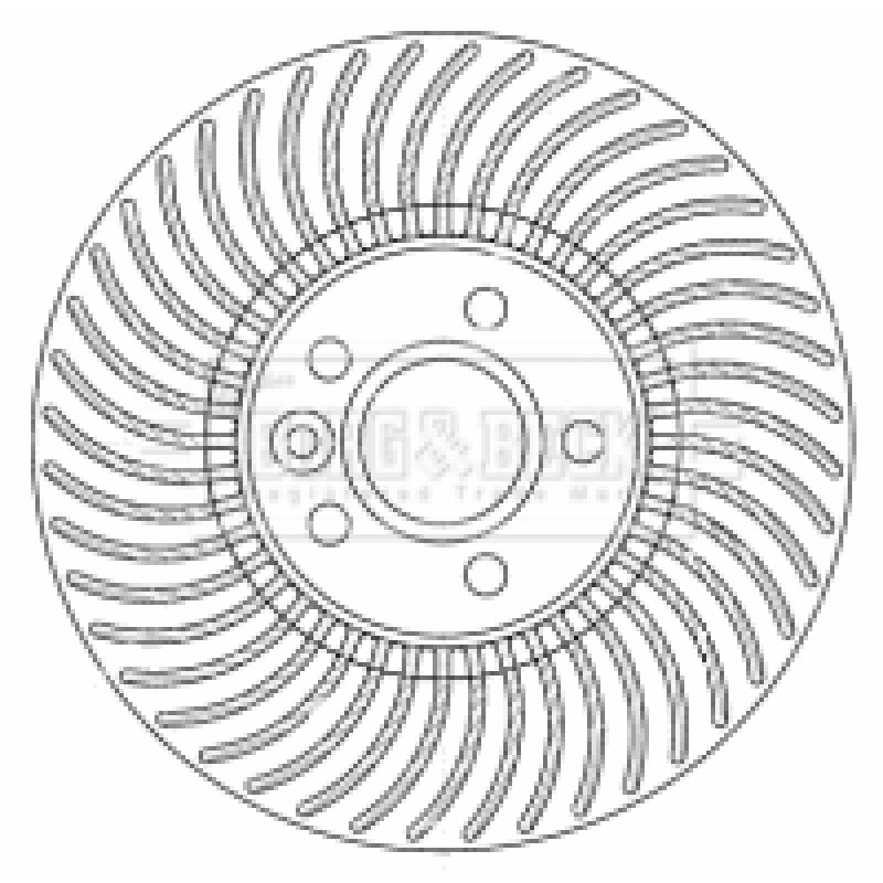 Jeu de 2 disques de frein avant BORG & BECK BBD5800S - Visuel 1