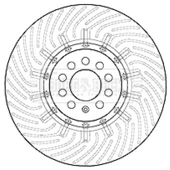 Disque de frein avant gauche BORG & BECK BBD5809S