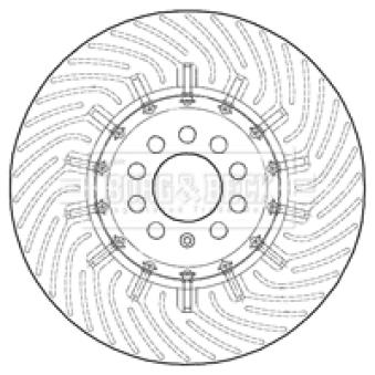Disque de frein avant droit BORG & BECK BBD5810S