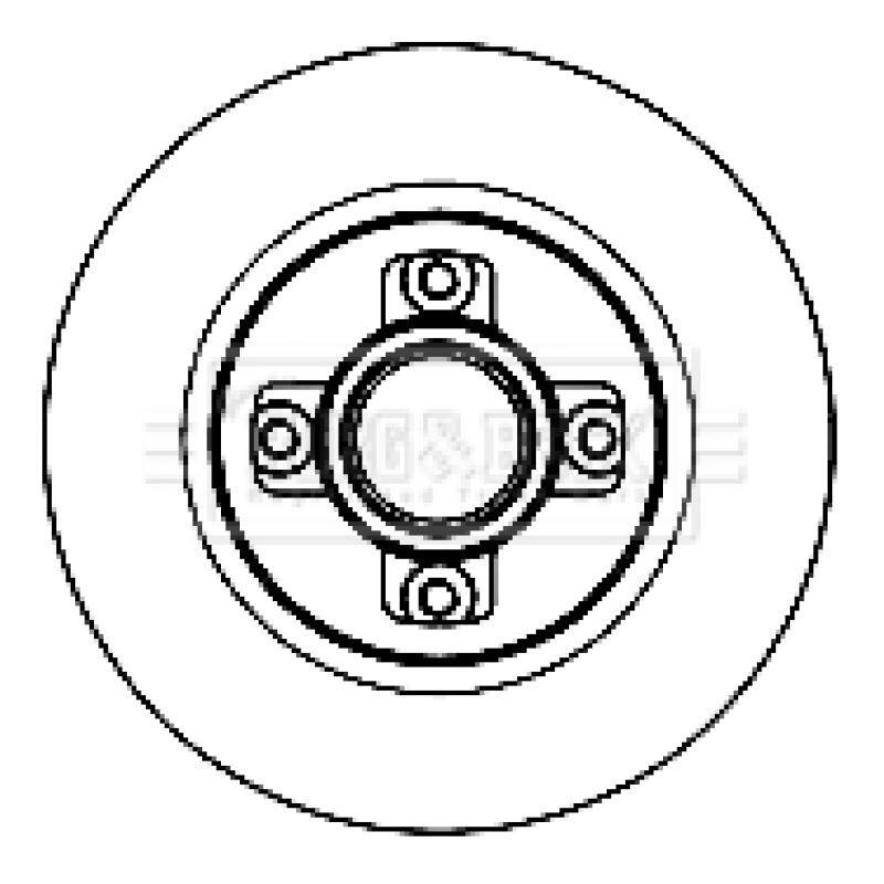 Jeu de 2 disques de frein arrière BORG & BECK BBD5842S - Visuel 1