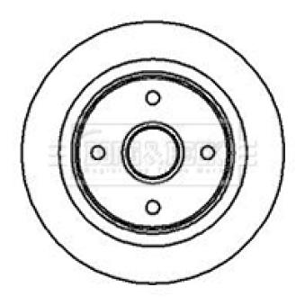 Jeu de 2 disques de frein arrière BORG & BECK OEM 42510SB0951 Jeu de 2 disques de frein arrière BORG & BECK OEM 42510SB0951