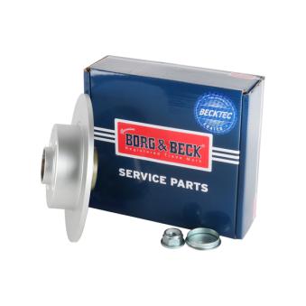 Jeu de 2 disques de frein arrière BORG & BECK OEM 8200038305