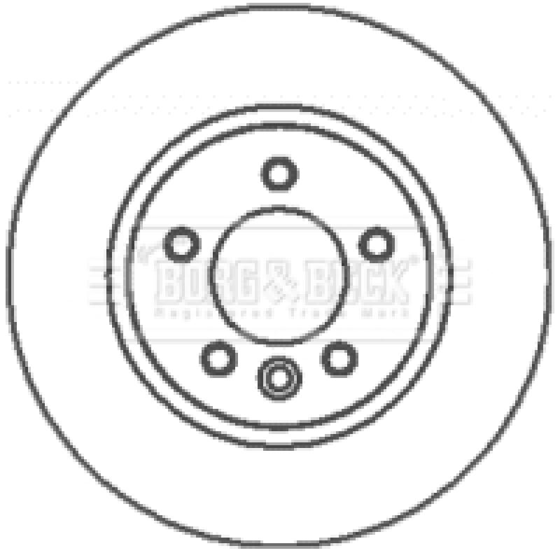Jeu de 2 disques de frein avant BORG & BECK BBD5931S - Visuel 1